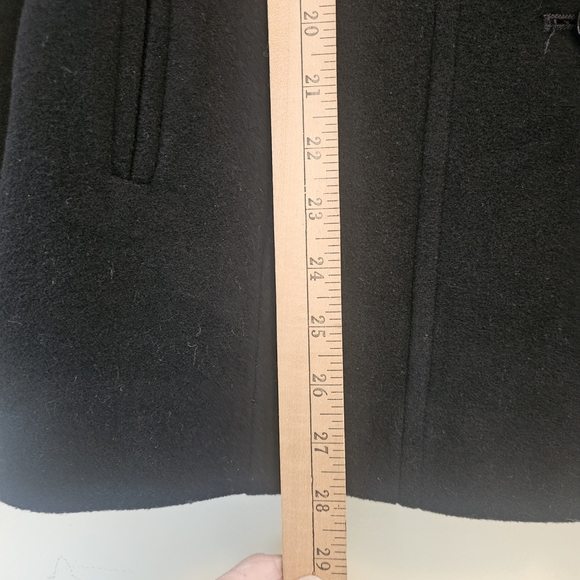 Croft & Barrow Wool Blend Coat Women's Size Large Black Single Breasted Button - Picture 10 of 13
